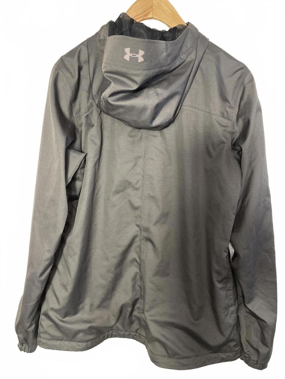 Under Armour Windbreaker Jacket Women's Size Small Gray Storm Sporty Lightweight - Picture 5 of 10